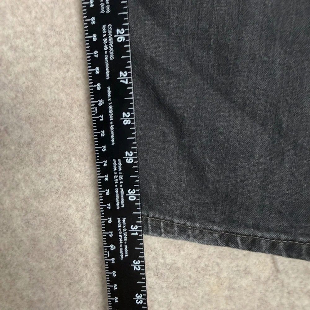 Levis 569 Loose Straight Jeans 34x32 Faded Black Denim 00569-0159